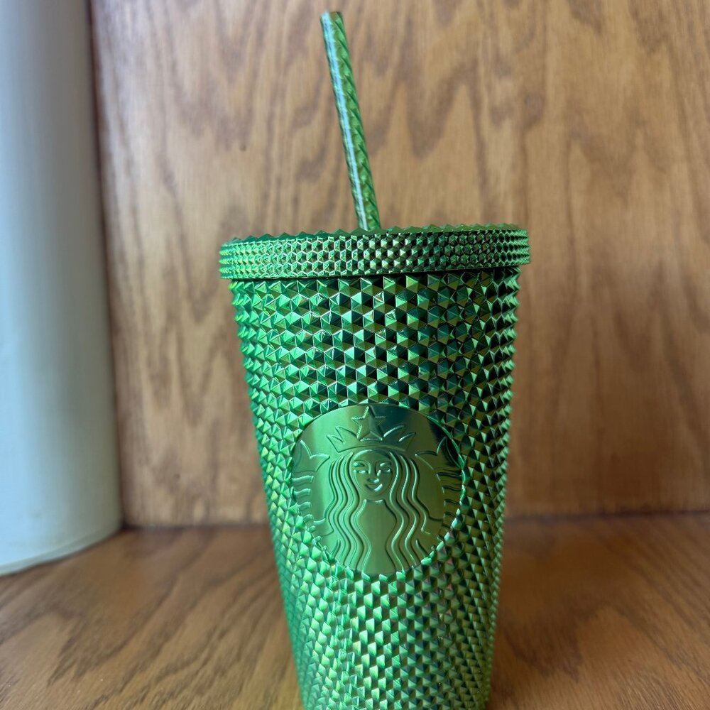 Starbucks 16oz Green Studded Tumbler